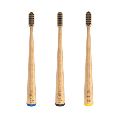 Natch Toothbrushes Ménage à Trois - Three Colors, soft Bristles
