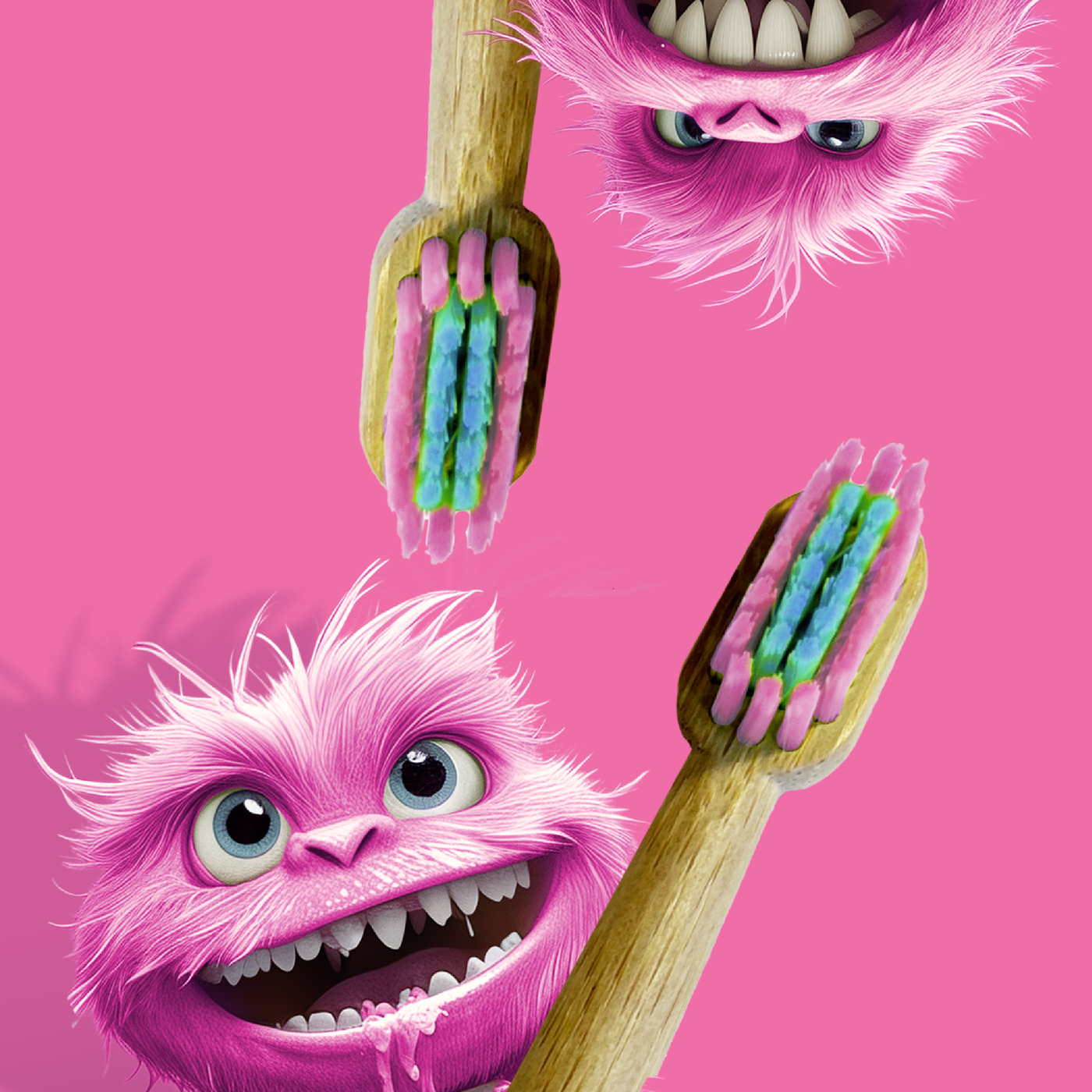 Monster Toothbrush Natch •• Tooth Monster Bamboo Toothbrush (Kids) – Natch Labs