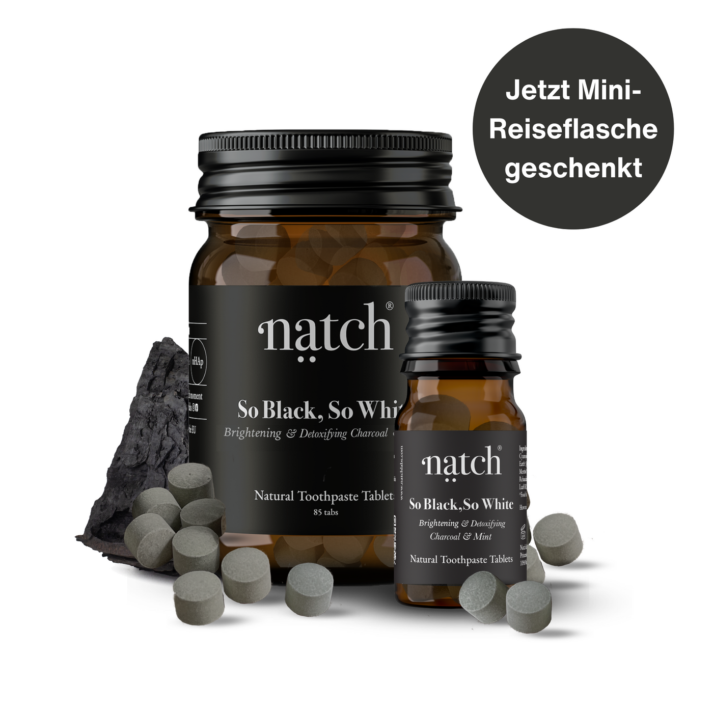 So Black, So White & Mini Travel Bottle - Natch Labs